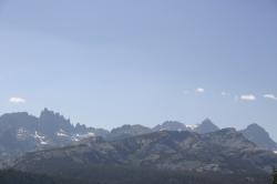 A mountain range near Mammoth Lakes, California. 