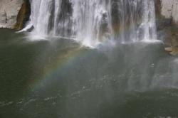 Rainbow at the base of Shoshone Falls (sometimes called the 