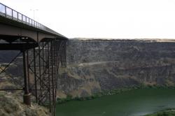 Perrine Bridge over the Snake River Canyon in Twin Falls, Idaho.