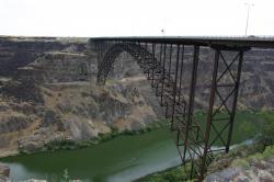 Perrine Bridge over the Snake River Canyon in Twin Falls, Idaho.