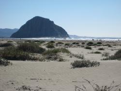 The impressive Morro Rock in Morro Bay, California. 