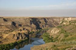 Perrine Bridge over the Snake River Canyon. 