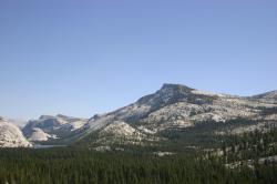 Wonderful geology in the northern part of Yosemite National Park, from Hwy 120. 