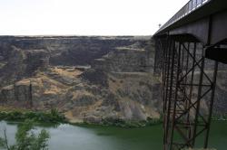 Perrine Bridge over the Snake River Canyon in Twin Falls, Idaho.